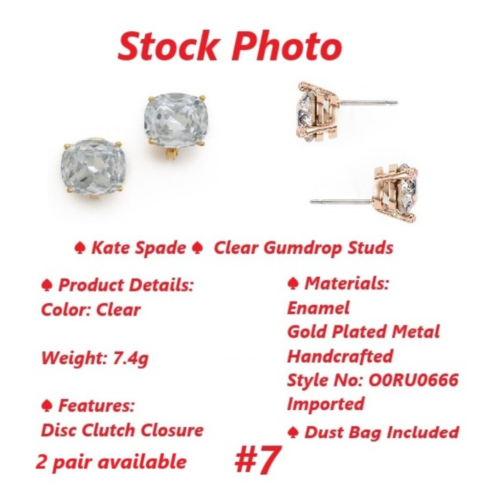 Kate Spade ♠️Rise & Shine Studs Bundle of 3 - Picture 9 of 12